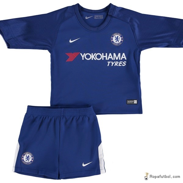 Camiseta Chelsea Replica Primera Ropa ML Niños 2017/18